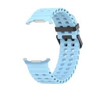 HGJHJJHK Cinturino in silicone per orologio Bracciale Ultra 47mm NO GAPS Sport Bandiera bicolore per cinturini Ultra Galaxy 7 Ultra