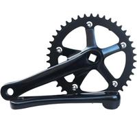 HGJHJJHK Cranzice per Bici da Strada da 165 mm 44T 44T BCD-130 mm a Catena Quadrata Anello in Lega in Lega in Lega di Biciclette Adatto per Bici Pieghevoli/Bici da Strada, 165 mmblack, manovella