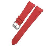 HGJHJJHK Festre di gomma curva in gomma 22mm 20mm per Tudor Black Bay 41mm Pelagos 42mm 1958 Blue Sports Watch Strap