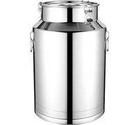 HGJHJJHK Insensarsi 201 Latte in Acciaio Inossidabile C Botti di Vino barili da Latte con brocca cister Centesimo di stoccaggio TRSport C, Secchio di Latte Pesante C con Coperchio sigillato, 76L
