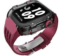 HGJHJJHK Kit di modifica della custodia del ghiacciaio trasparente di lusso , per banda ultra 8 7 6 5 4 SE 44mm 45mm 49 mm cinghia di orologio in gomma Sostituire