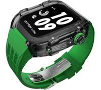 HGJHJJHK Kit di modifica della custodia del ghiacciaio trasparente di lusso , per banda ultra 8 7 6 5 4 SE 44mm 45mm 49 mm cinghia di orologio in gomma Sostituire
