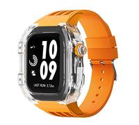 HGJHJJHK Kit di modifica dell'orologio trasparente di lusso ， per banda 45 mm 44 mm Case di orologio+cinghia di orologio ， per iWatch 8/7/6/5/4/SE Serie Mod Accessori
