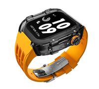 HGJHJJHK Kit di modifica dell'orologio trasparente di lusso ， per banda 45 mm 44 mm Case di orologio+cinghia di orologio ， per iWatch 8/7/6/5/4/SE Serie Mod Accessori