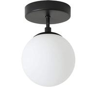 HGJHJJHK Lampada del soffitto e Nero semifullo a sfioramento del soffitto di Vetro Luci da soffitto per Soggiorno Ristorante Bar Bar per Portico Balcone corridoio