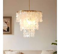 HGJHJJHK Lampada di Lusso a Guscio di Lusso a Guscio Semplice Cornice in Metallo a Vento Cornice a Sospensione Leggera Camera da Letto per Camera da Letto Decorazione a Sospensione della Luce e26