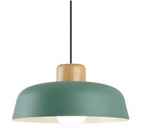 HGJHJJHK Luce a Sospensione nordica Moderna, Lampada a Sospensione in Legno con Altezza Regolabile da tonalità in Metallo 11,8 per apparecchi di Illuminazione a Sospensione a soffitto Piatto