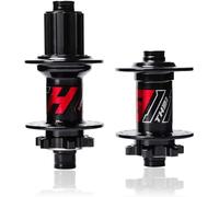 HGJHJJHK Mozzi di Freno a Disco Bici MTB 32/36 Fori Attraverso Il mozzo del Cuscinetto dell'assale Anteriore 100 mm Posteriore 142 mm per Il 7/8/10/11/12 Cassetta di velocità, Nero, 36 Fori