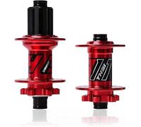 HGJHJJHK Mozzo a Disco Bici MTB mozzi Freno Freno 32/36 Fori Attraverso l'asse Anteriore Anteriore 100 mm Posteriore 142 mm per Il 7/01/9/10/11/12 Cassetta di velocità, Rosso, 32 Fori