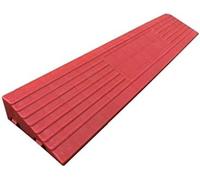 HGJHJJHK Pad di plastica a gradini, Rampe di Servizio in Bicicletta Non Slip a Colori Rampe di Servizio in Bicicletta per Rampe per Interni/Esterni, Rosso, 40 * 8 * 3cm