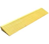 HGJHJJHK Pad di plastica a Gradino, Rampe di Servizio in Bicicletta Non Slip a Colori Rampe di Servizio in Barba Interno/Esterno, Giallo, 40 * 8 * 3cm