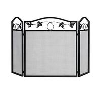 HGJHJJHK Pannello Schermo Camino schermata schermata in Ferro macero Pavimento Foglia Camino schermata schermata partizione per casa fornace Decorazione per la Protezione Scintilla