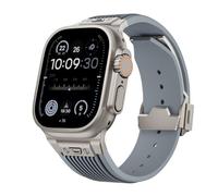 HGJHJJHK Per banda Ultra 2 49mm 46mm 45mm 44 mm Serie cinturino in gomma 10 9 8 7 6 5 4 3 2 1 SE con connettore metallico