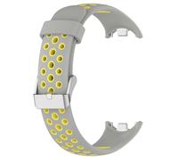 HGJHJJHK Per Xiaomi Band 9 8 Silicone Watch Straptwo-Color Bracciale di sostituzione della banda intelligente traspirante per Xiaomi Miband 8/9 cinghia
