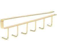 HGJHJJHK Porta decorativa a parete a 6 gocce decorativa mobile da cucina appendi sotto la griglia per scaffali per le ganci per appunti portamette da cucina-maincanni, cerniere, oro, costruttivo23