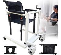 HGJHJJHK Ruota a Sollevamento del paziente per casa Portatile Portatile Porta comode Trasporto Regolabile in Altezza e Larghezza del Manuale della Doccia per Le Persone disabili, b
