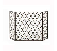 HGJHJJHK Schermata del Camino 3 Pannello Regolabile Schermata del Camino, Copertina di Protezione Scintilla Nera Piccola Regalo