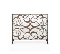 HGJHJJHK Schermata del Camino European Iron Holved Housed Household Schermata Schermata della Divisione Anti Fire Fence Spark Guard Cover (Colore: a) (b) Piccolo Regalo