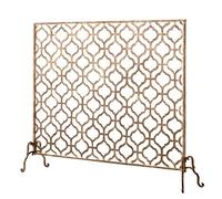 HGJHJJHK Schermata del Camino Hearth Pannello Piatto Schermata del Camino, 37 WX 30H, retrò in Ferro battuto Europeo Scintilla Scintilla Protezione per la Protezione del Piccolo Regalo