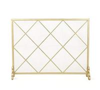 HGJHJJHK Schermata del Camino in Ferro battuto a Schermo Grande Schermo Camino schermata in Ferro Arte Camino sceneggiatura schermata antincendio e Schermo del Camino antiscatico, 39 "WX 30.3" HX