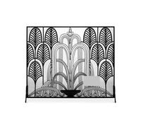 HGJHJJHK Schermata del Camino Schermo di partizione per Camino Hollow -Hollod Intagliato Francese con mesch di Decorazioni per la Decorazione del Camino a casa antincendio.