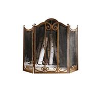 HGJHJJHK Schermata del Camino Schermo Europeo Camino con partizione a Schermo in Mesh, Soggiorno Decorazione per Camino Decorazione guardrail Spark Guard Cover (a) Piccolo Regalo Piccolo