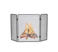 HGJHJJHK Schermata del Camino Semplice Schermo del Camino Moderno con Mesh Tre Pieghevole casa Semplice Decorazione per Camino con partizione Scintilla a Prova di Fuoco (a) Piccolo Regalo