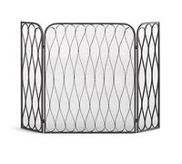 HGJHJJHK Schermo del Camino Europeo Camino Schermo Metallo Protettivo Recinzione spartizione Porta con Copertina in Mesh Decorazione Vera spento in Ferro battuto Camino Scintilla Scintilla Scintilla