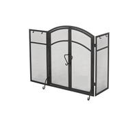 HGJHJJHK Schermo del Camino Europeo Decorativo Europeo Pieghevole in Metallo Strumenti Schermo Camino partizione Camino Recinzione Spark Guard Cover (a) Piccolo Regalo