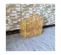 HGJHJJHK Schermo del Camino Schermata per Camino Interno 3 Pannello Retro Metallo Decorativo Copertura a Maglie Camino Schermo Scherma