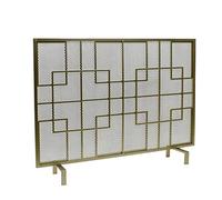 HGJHJJHK Schermo del Camino Semplice Simple Nordic Gold Gold Black Camino Partizione Casa con Camino Schermo del Camino Scherma