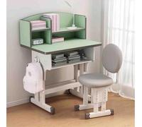 HGJHJJHK Scrivalo di studio in altezza regolabile con tavolo da redazione della sedia W/collegamento 、 Scrivania multi -funzioni con cassetto di stoccaggio con sedia regolabile, verde