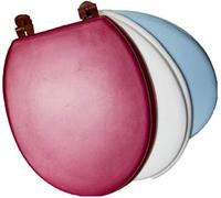 HGJHJJHK Sede del Bagno Silenzioso Silenzioso, Schiuma Morbida a Forma di ovalo Coppa di Toilette Imbottita, Robusta, Impermeabile, Cerniere Forti, Rosso, costruttivo23