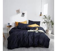 HGJHJJHK Set Biancheria da Letto in Cotone Tinta Unita Set Copripiumino Formato Famiglia Set Lenzuolo Federe Twin Queen King Size (Colore : A, Dimensioni : King Size 6pcs)