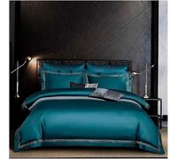 HGJHJJHK , Set di Biancheria da Letto in Cotone Egiziano Deluxe 1000TC Set da 4/6 Doppia Queen Regina Ricamata per coprivalo Ricamato a filowcase, Cotone Egiziano, 9.200x230 cm