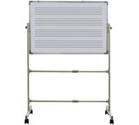HGJHJJHK Staff di Musica Mobile a Doppio Lato Creazione Insegnante Dry Cance Board Angle Altezza Regolabile per la Scuola Domestica, 60x90 cm