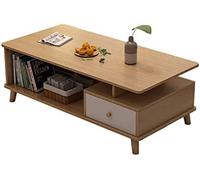 HGJHJJHK Tavolino, con tavolino in legno in legno del cassetto soggiorno tavolo da pranzo cucina tavolino tavoli da fine negozio di bellezza, 100 * 48 * 45 cm