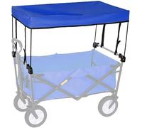 HGJHJJHK Vagone Pieghevole Pieghevole a Mano Esterna Spinta Accessori carrelli per Carrello Portatile, attaccamento dell'ombra del vagone Universale - baldacchino da Tenda, Shopping/Campeggio, Blu