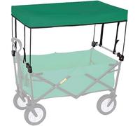HGJHJJHK Vagone Pieghevole Pieghevole a Mano Esterna Spinta Accessori carrelli per Carrello Portatile, attaccamento dell'ombra del vagone Universale - baldacchino da Tenda, Shopping/Campeggio, Verde