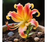 (HGJKYTFCDG) - Acquista i gigli resistenti all'inverno - Rizomi di gigli - Acquista lillium - Vero lilium con rizomi, ideale per l'acquisto per il tuo giardino-10pcs H