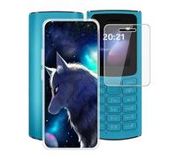 HGJTF Cover per Nokia 105 4G 2023 (1.8") con 1 Pezzi Pellicola Vetro temperato, Custodia Protettiva in TPU in Silicone Ultra Morbido Clear Antiurto per Nokia 105 4G 2023 - XT6