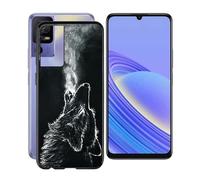 HGJTF Cover per TCL 40 SE/T610K (6.75"), Custodia per Telefono Antiurto in Morbido Silicone Nero, Ultra Sottile TPU Bumper Protettiva Case per TCL 40 SE/T610K - Solitudine