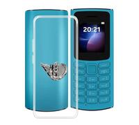 HGJTF Custodia per Nokia 105 4G 2023 (1.8 pollici), con Rotazione 360° Supporto Anello Metallico, Ultra Sottile Trasparente Antigraffio Morbida Silicone TPU Bumper Custodie Cover per Nokia 105 4G 2023