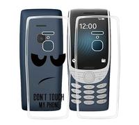 HGJTF per Nokia 8210 4G Cover (2.8"), 2 Pezzi Morbida in TPU Bumper Trasparente Antiurto Protettiva Custodia, Ultra-Sottile in Silicone Anti Graffio Case per Nokia 8210 4G - Clear + DUO5