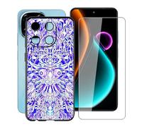 HGJTFANY Cover per Blackview Color 6 + Pellicola in Vetro Temperato (6.67"), Custodia Protettiva Antiurto e AntiGraffio, Morbido TPU Bumper Phone Case per Blackview Color 6 - Specchio