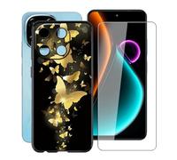 HGJTFANY Cover per Blackview Color 6 + Pellicola in Vetro Temperato (6.67"), Custodia Protettiva Antiurto e AntiGraffio, Morbido TPU Bumper Phone Case per Blackview Color 6 - WMA30