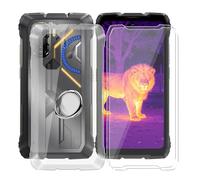 HGJTFANY Cover per Blackview Rock 3 + 2 x Vetro Temperato, 6.78 IN