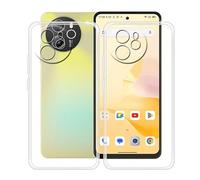 HGJTFANY Cover per Blackview Shark 8 (6.78"), 2 Pezzi Ultra-Sottile Anti Graffio Silicone Case Morbida TPU Bumper Antiurto Custodia per Blackview Shark 8 - Trasparente + Trasparente