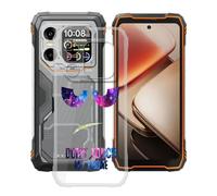 HGJTFANY Cover per Blackview Xplore 1 (6.78"), Custodia in Silicone Morbido Trasparente Ultra Sottile Antigraffio, per Blackview Xplore 1 Case [Antiscivolo, Tagli Precisi] - DUO4