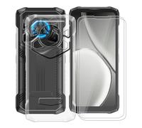 HGJTFANY Cover per Doogee Blade20 Play (6.60") con 2 Pack Pellicola Vetro Temperato, Silicone Morbido Ultrasottile Antigraffio Trasparente Custodia per Doogee Blade20 Play - Clear